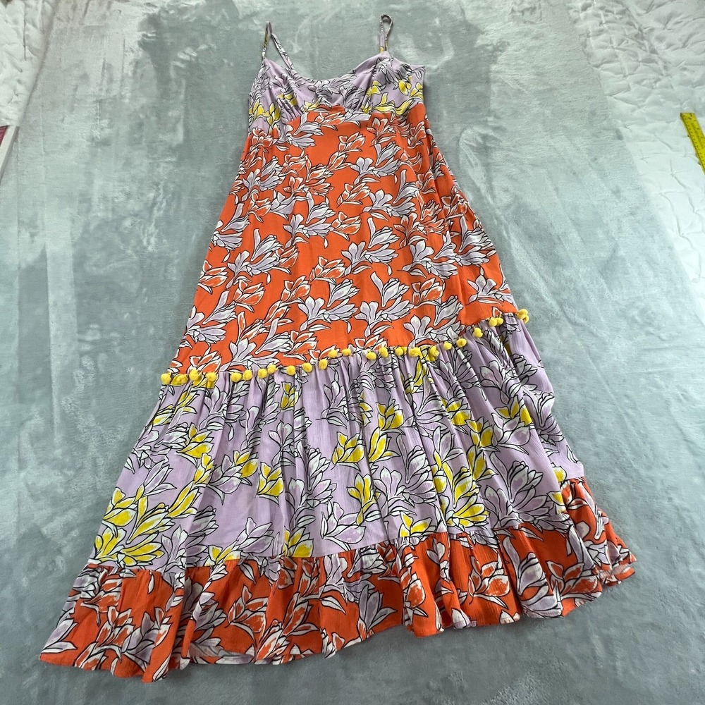 FARM Rio Orange and Lavender Floral Maxi Dress - Picture 4 of 11